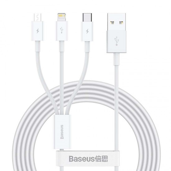 USB to M+L+C Superior Series Fast Charging Data Cable 3 in 1 - Baseus 