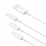 USB to M+L+C Superior Series Fast Charging Data Cable 3 in 1 - Baseus 