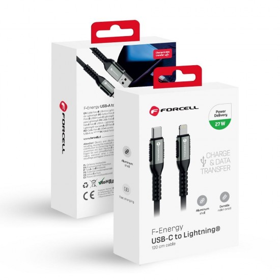 Forcell F-Energy C259 USB-C σε Lightning PD Καλώδιο 27W 1.2m