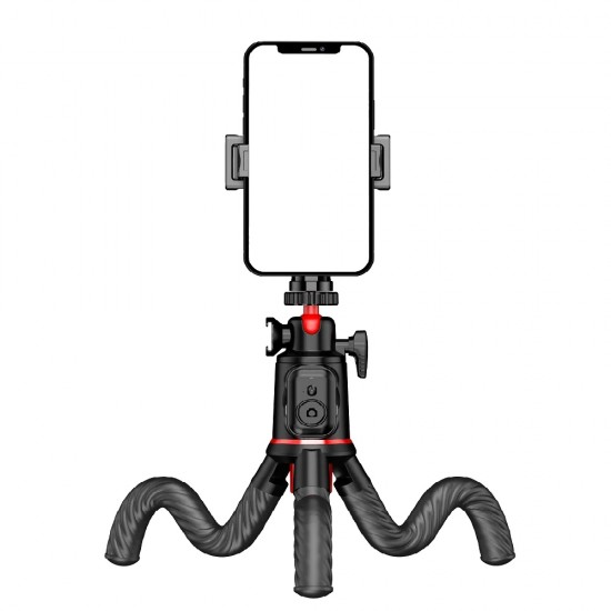 Techsuit - Selfie Stick (C03) με Εύκαμπτο Τηλεσκοπικό Κοντάρι, Τρίποδο, Τηλεχειριστήριο, 360° Ball Head, 64cm – Μαύρο Techsuit - Selfie Stick (C03) με Εύκαμπτο Τηλεσκοπικό Κοντάρι, Τρίποδο, Τηλεχειριστήριο, 360° Ball Head, 64cm – Μαύρο