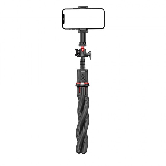 Techsuit - Selfie Stick (C03) με Εύκαμπτο Τηλεσκοπικό Κοντάρι, Τρίποδο, Τηλεχειριστήριο, 360° Ball Head, 64cm – Μαύρο Techsuit - Selfie Stick (C03) με Εύκαμπτο Τηλεσκοπικό Κοντάρι, Τρίποδο, Τηλεχειριστήριο, 360° Ball Head, 64cm – Μαύρο