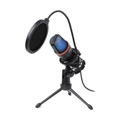 ART AC-02 USB Condenser Microphone with Stand & LED Black