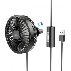 Hoco ZP2 Φορητός Ανεμιστήρας Αυτοκινήτου - Μαύρο - USB