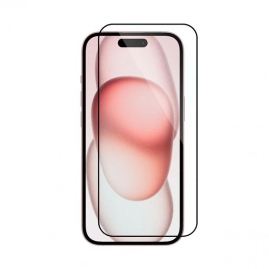 Tempered Glass Πλήρους Κάλυψης για iPhone 15 Plus