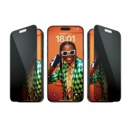 Προστατευτικό Οθόνης Privacy Full Glue Tempered Glass για iPhone 15 Pro