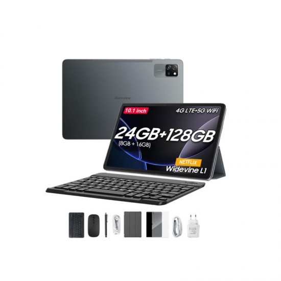 BLACKVIEW Tablet Octa-Core 4G LTE 10.1″ 8GB+128GB TAB60 Pro Set Android 14 – Γκρι