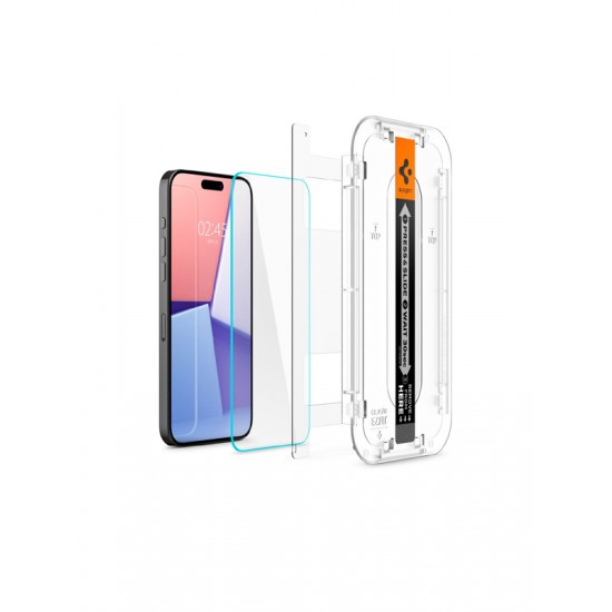 iPhone 15 Pro Max Spigen - Glas.tR EZ-FIT (2 Τεμάχια) - Διάφανο iPhone 15 Pro Max Spigen - Glas.tR EZ-FIT (2 Τεμάχια) - Διάφανο