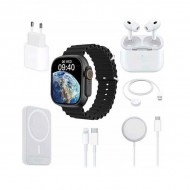 X8 Combo Smartwatch 49mm με Μέτρηση Καρδιακών Παλμών – Μαύρο