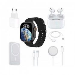 X8 Combo Smartwatch 49mm με Μέτρηση Καρδιακών Παλμών – Μαύρο