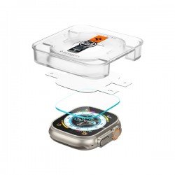 Spigen (2 Pack) Glas.tR EZ Fit (AGL05556) Προστατευτικό Οθόνης για Apple Watch Ultra / Ultra 2 / Ultra 3 – Clear