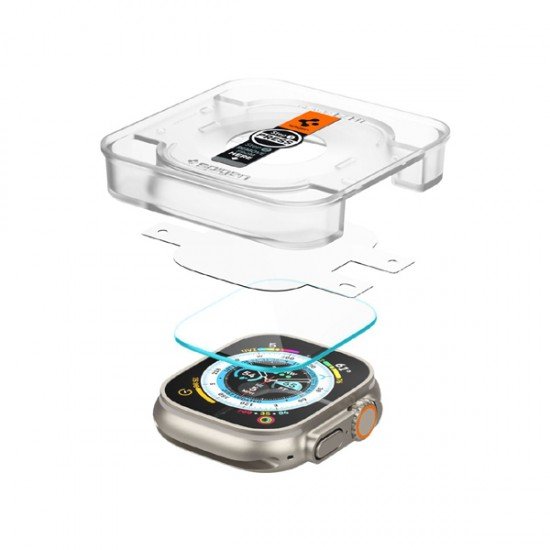 Spigen (2 Pack) Glas.tR EZ Fit (AGL05556) Προστατευτικό Οθόνης για Apple Watch Ultra / Ultra 2 / Ultra 3 – Clear
