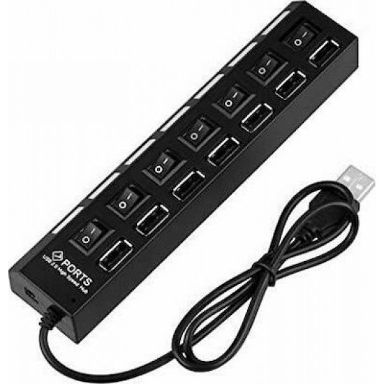 Q-H7 USB 2.0 Hub 7 Θυρών με σύνδεση USB-A