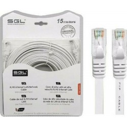 SGL U/UTP Cat.5 Cable 15m Λευκό (TR-
