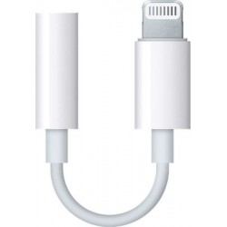 Apple Μετατροπέας Lightning male σε 3.5mm female Λευκό (MMX62AM/A)