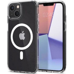 Spigen Ultra Hybrid MagSafe Compatible Back Cover Σιλικόνης Λευκό (iPhone 13)