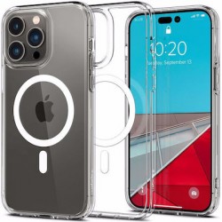 Spigen Ultra Hybrid MagFit Back Cover Πλαστικό / Σιλικόνης Διάφανο/Λευκό (iPhone 14 Pro)