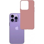 3MK Matt Lychee Silicone Back Cover Pink (iPhone 14 Pro Max)